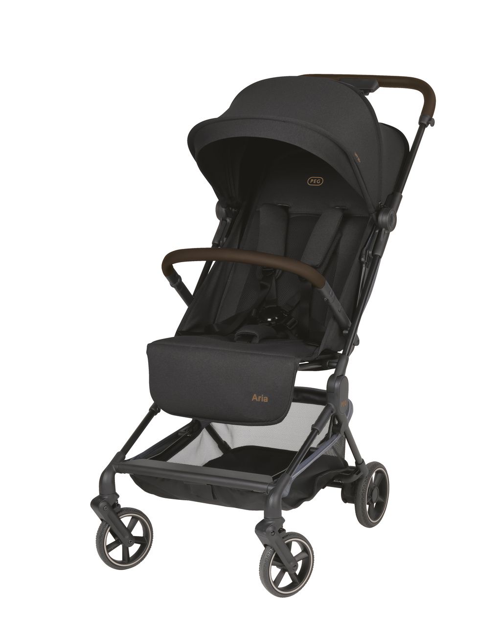 Passeggino ultracompatto aria true black - peg