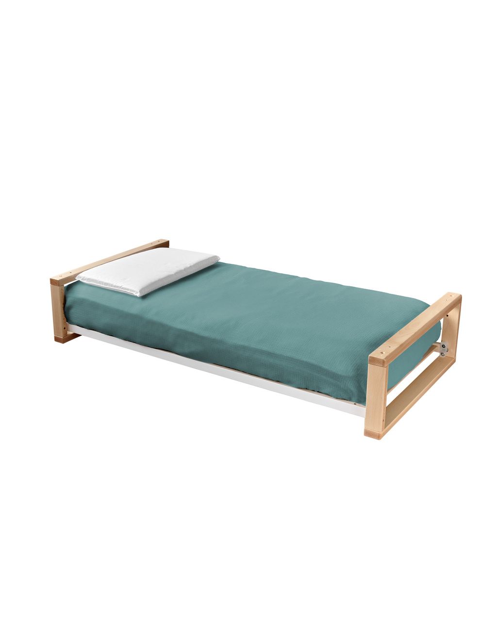 Letto infinito naturale-bianco contessile muslin eucalipto - italbaby