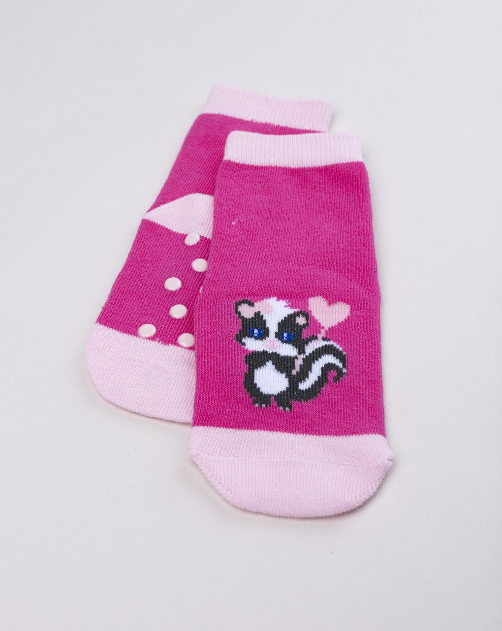 Antiscivolo bimba fucsia con puzzola e palloncino
