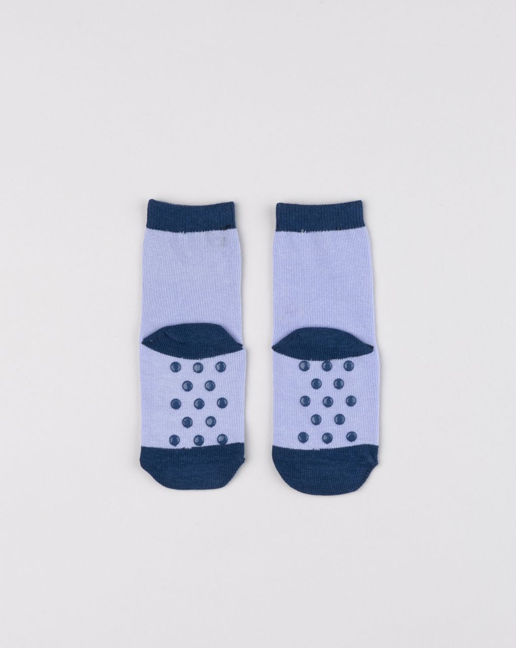 Antiscivolo bimba lilla/blu con pinguino