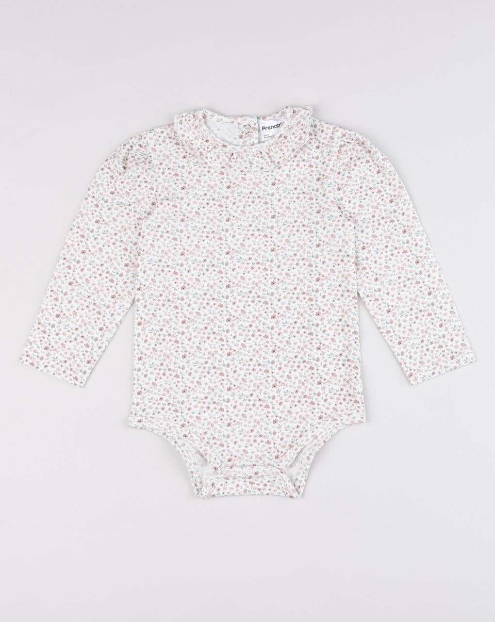 Body bimba beige stampato allover