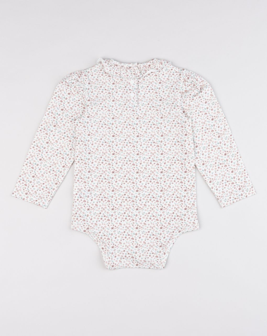 Body bimba beige stampato allover