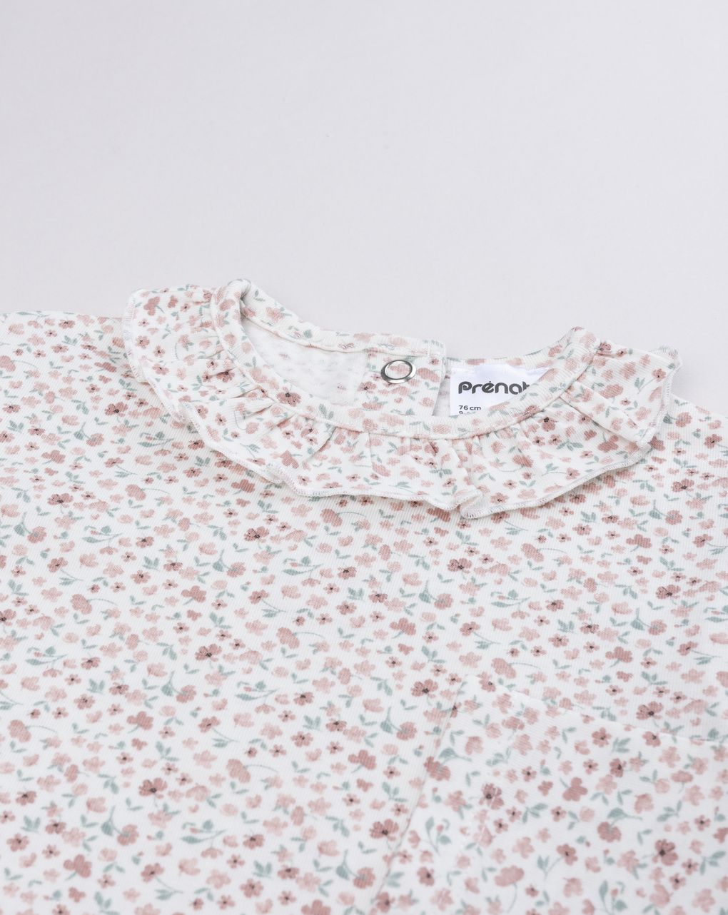 Body bimba beige stampato allover