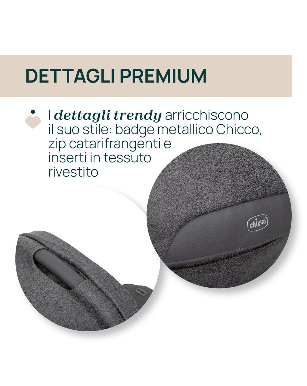 Trio mysa flexi first seat - black satin - chicco