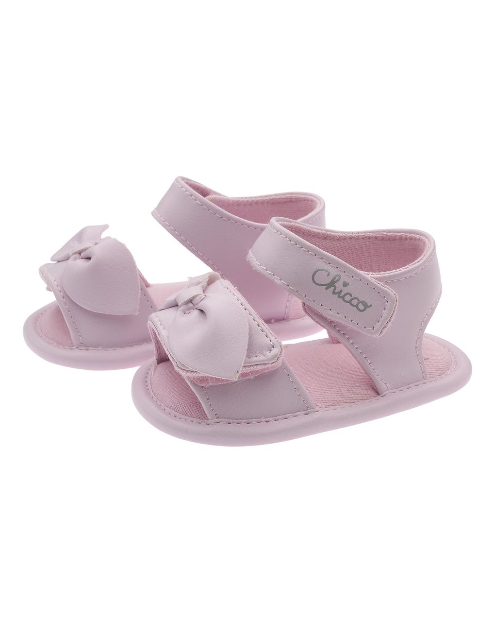Sandali neonata rosa con fiocco - chicco oviola