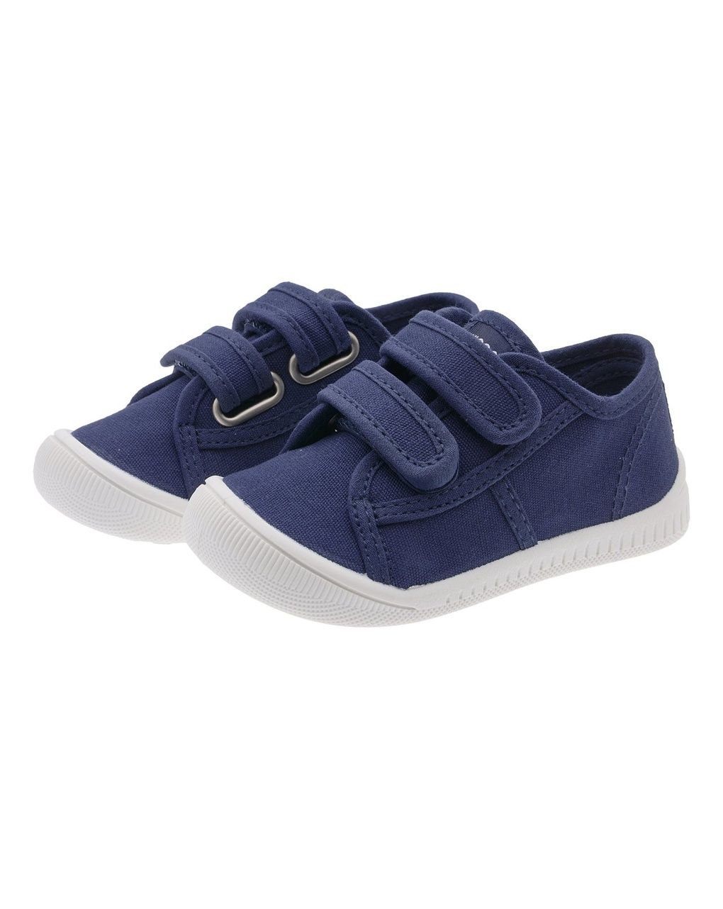Sneakers bimbo in tela blu con strappo - chicco cioco