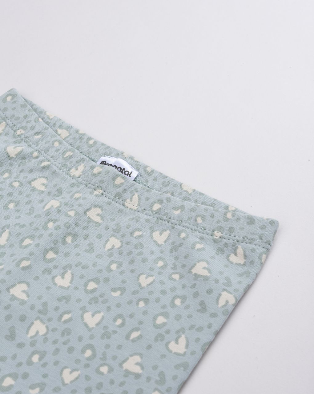 Leggings bimba verde chiaro fantasia cuori