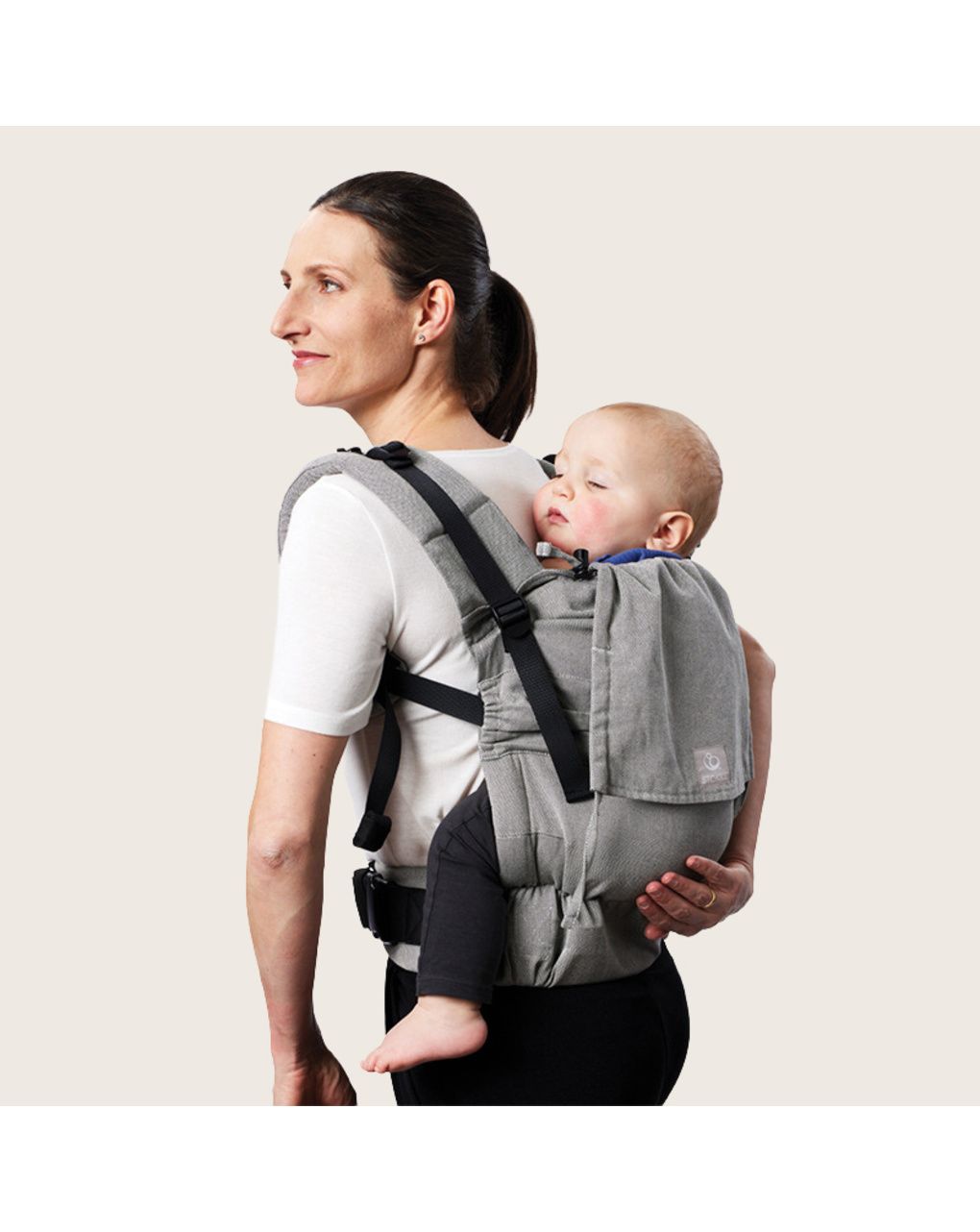 Marsupio limas™ carrier flex - marsupio per tutti i giorni - nero - stokke
