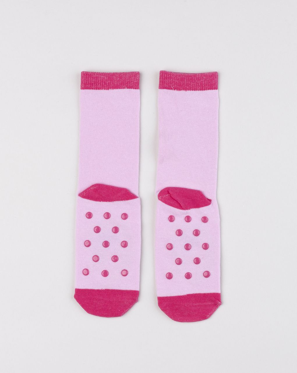 Antiscivolo bambina rosa con riccio