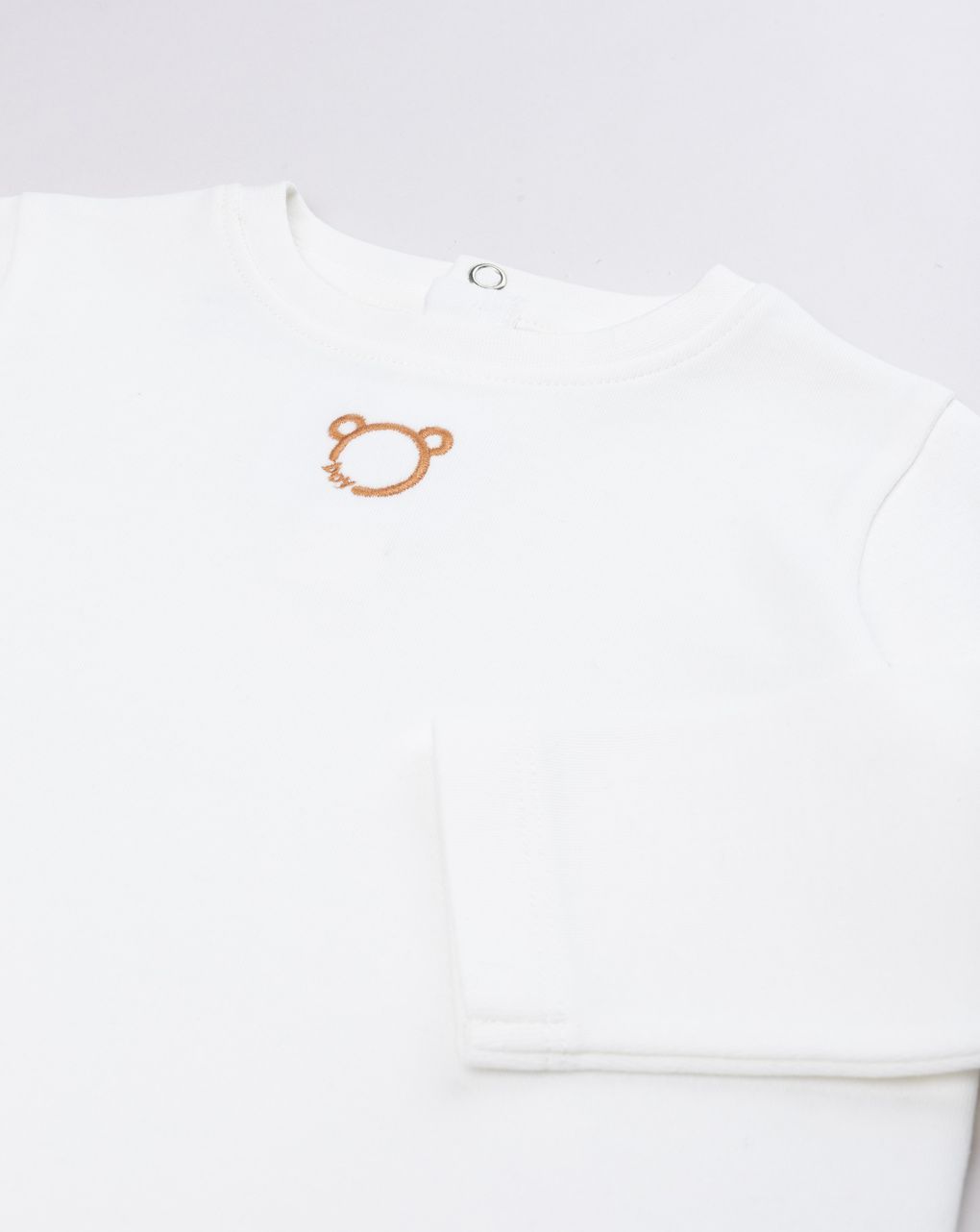 T-shirt manica lunga bimbo panna