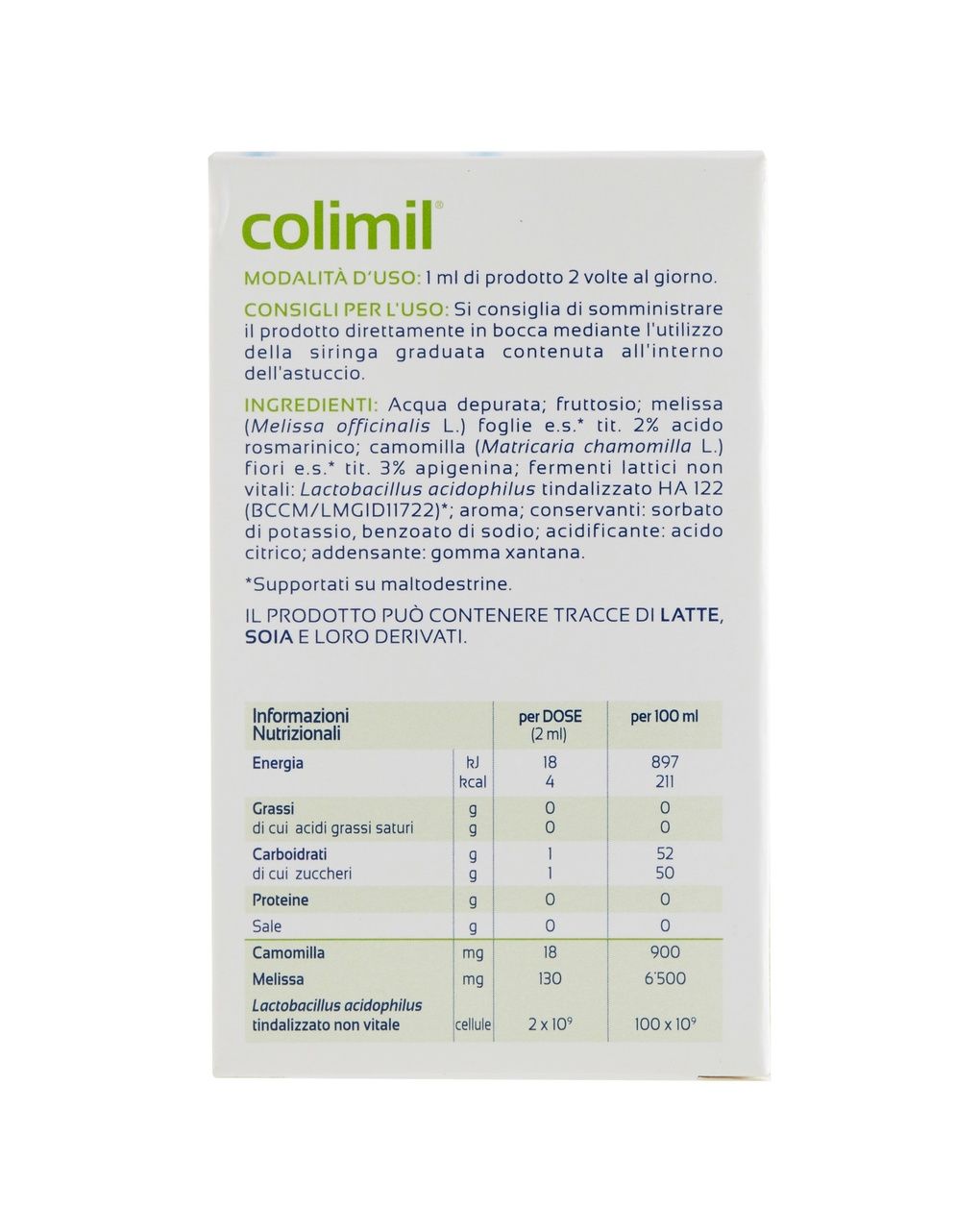 Integratore alimentare colimil® 30ml - humana