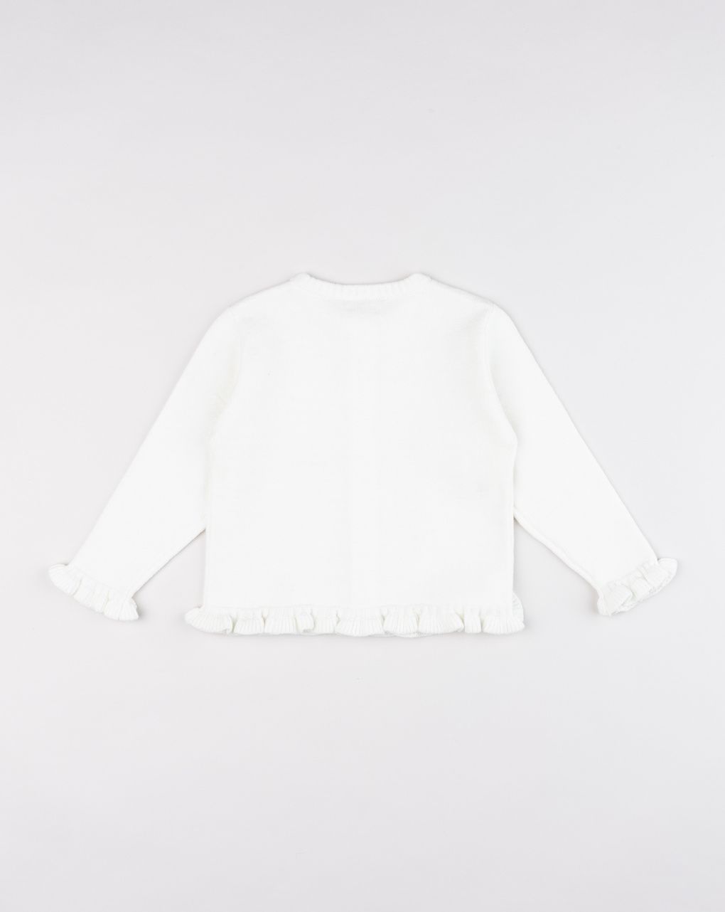 Cardigan tricot bimba bianco
