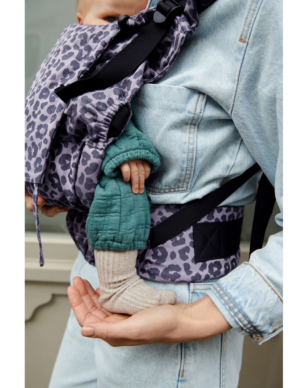 Marsupio limas™ carrier flex - marsupio per tutti i giorni - leopard lilac - stokke