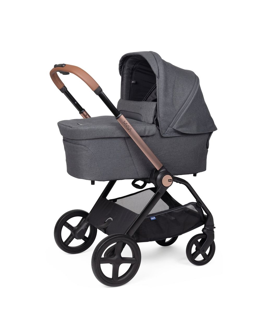 Trio mysa flexi first seat - black satin - chicco