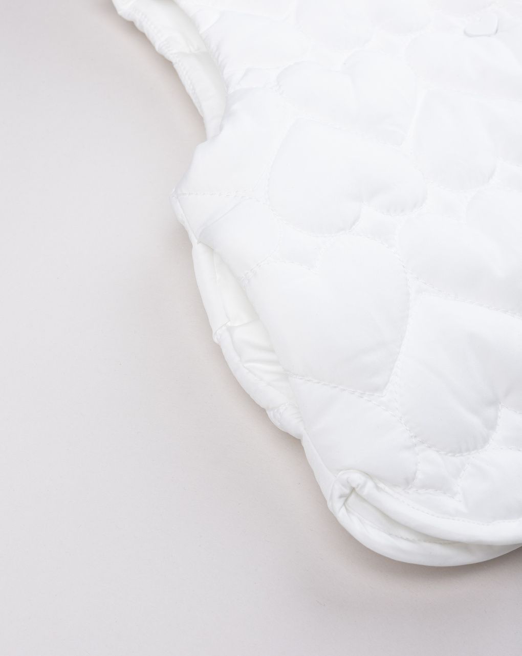 Gilet trapuntato bimba bianco a cuori