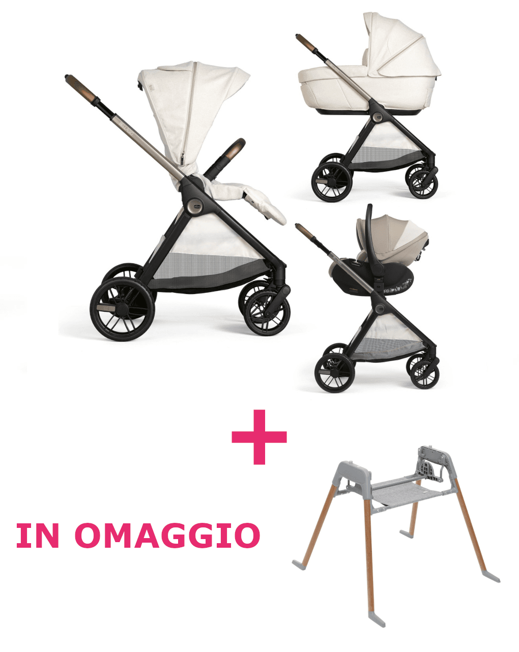 Trio bellagio 2 grand confort first seat rec amber glow + base lullaglide in omaggio - chicco