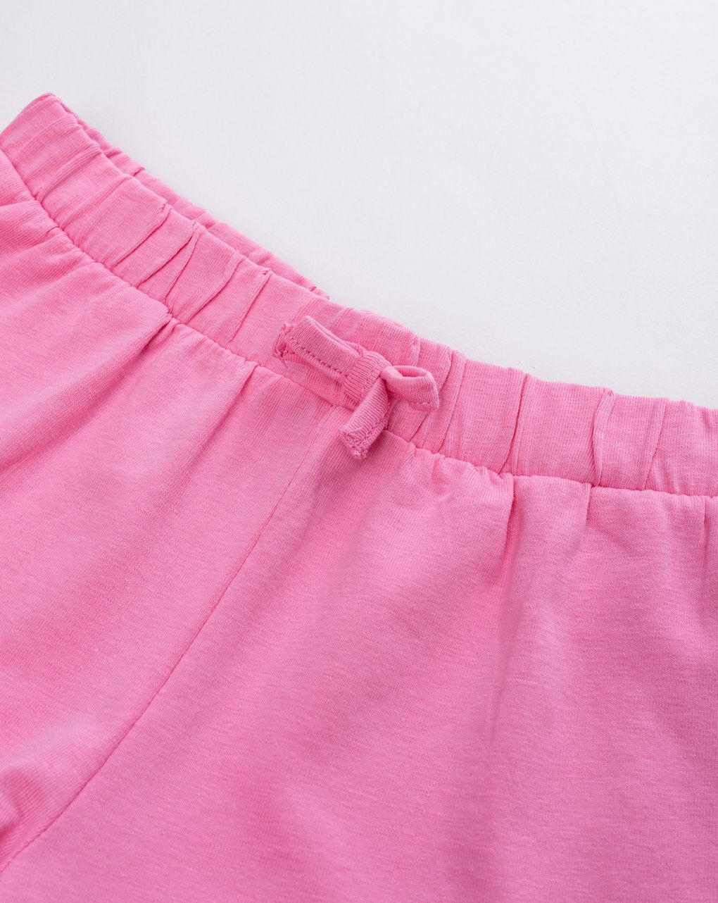 Shorts rosa bambina con volant