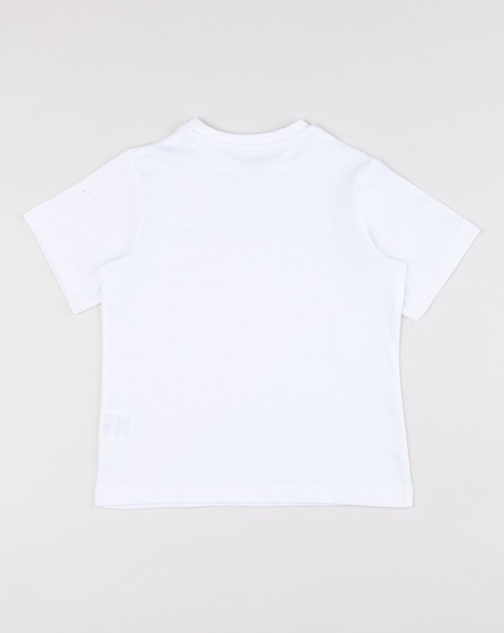 T-shirt bambino bianca basic con stampa dinosauro
