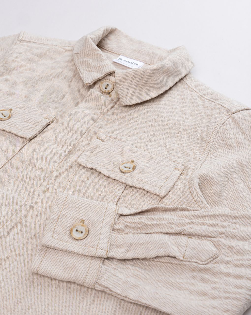 Camicia elegante bambino beige