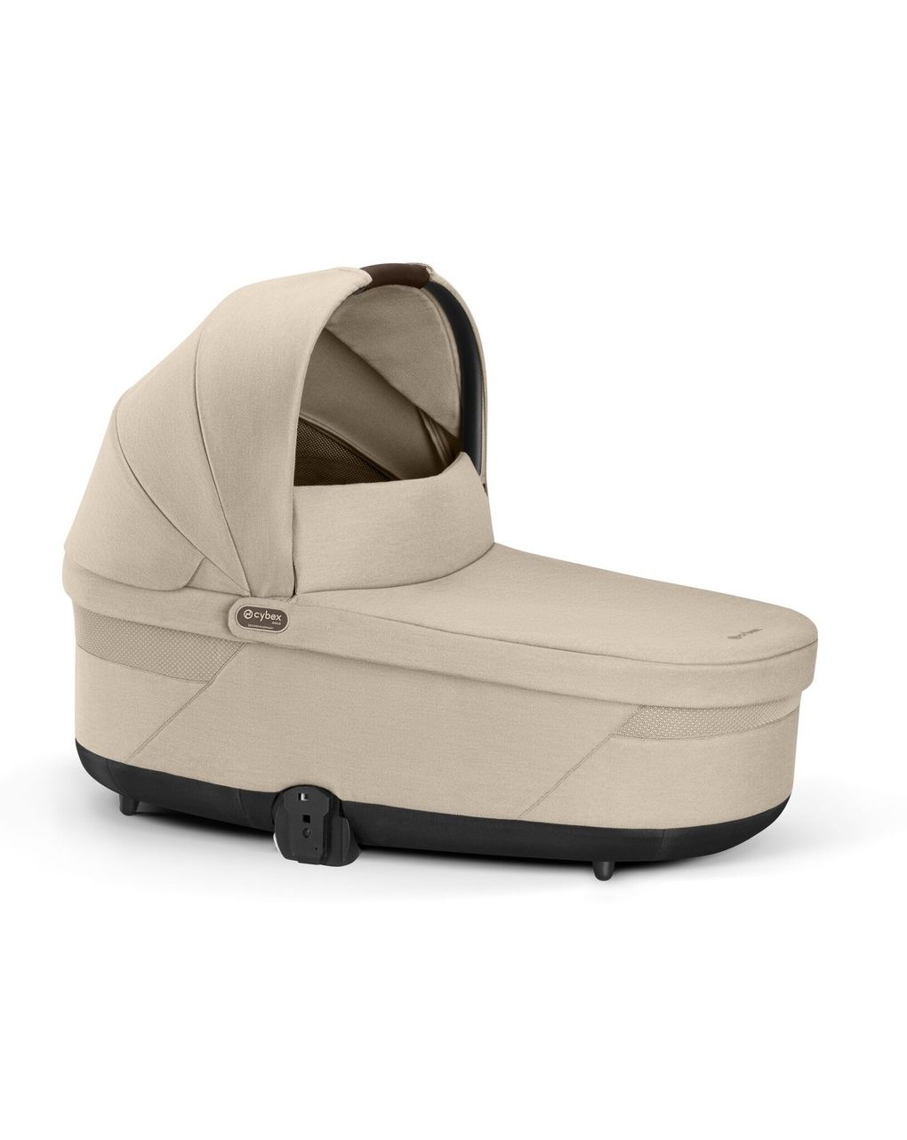 Trio balios s lux tpe almond beige con navicella cots e seggiolino cloud g3 plus almond beige + adatt. - cybex