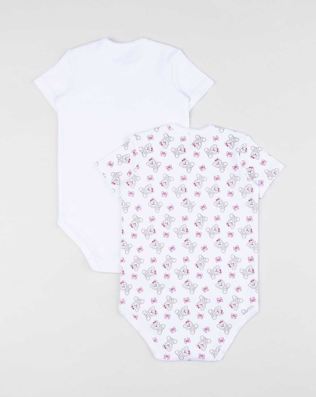 Pack 2 body bimba teddy manica corta