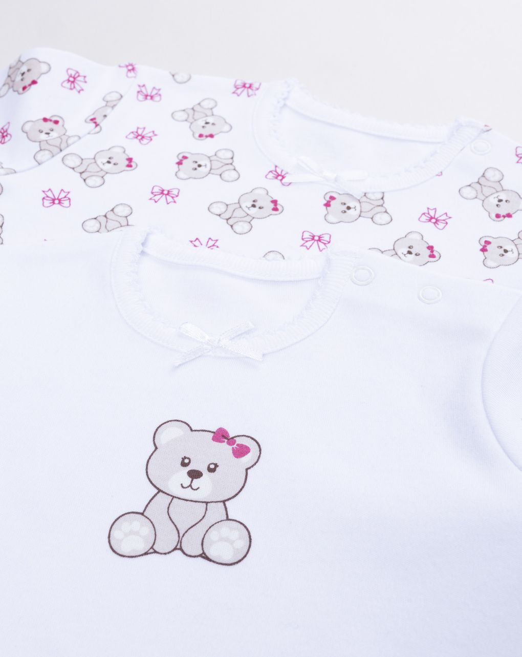 Pack 2 body bimba teddy manica corta