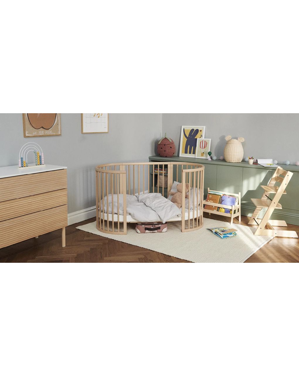 Lenzuolo per letto sleepi™ v3 - birch beige - stokke®