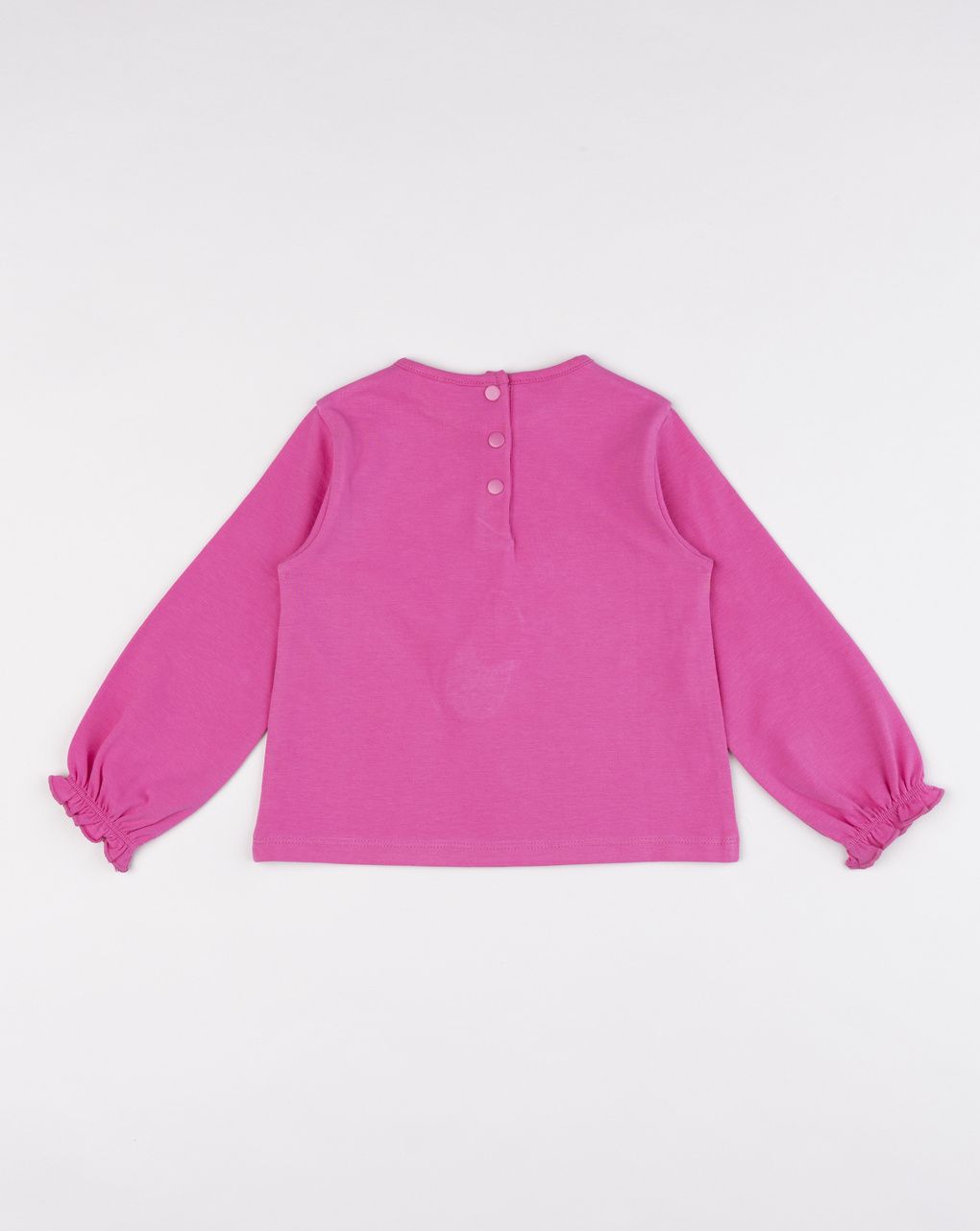 T-shirt bimba fuxia stampata