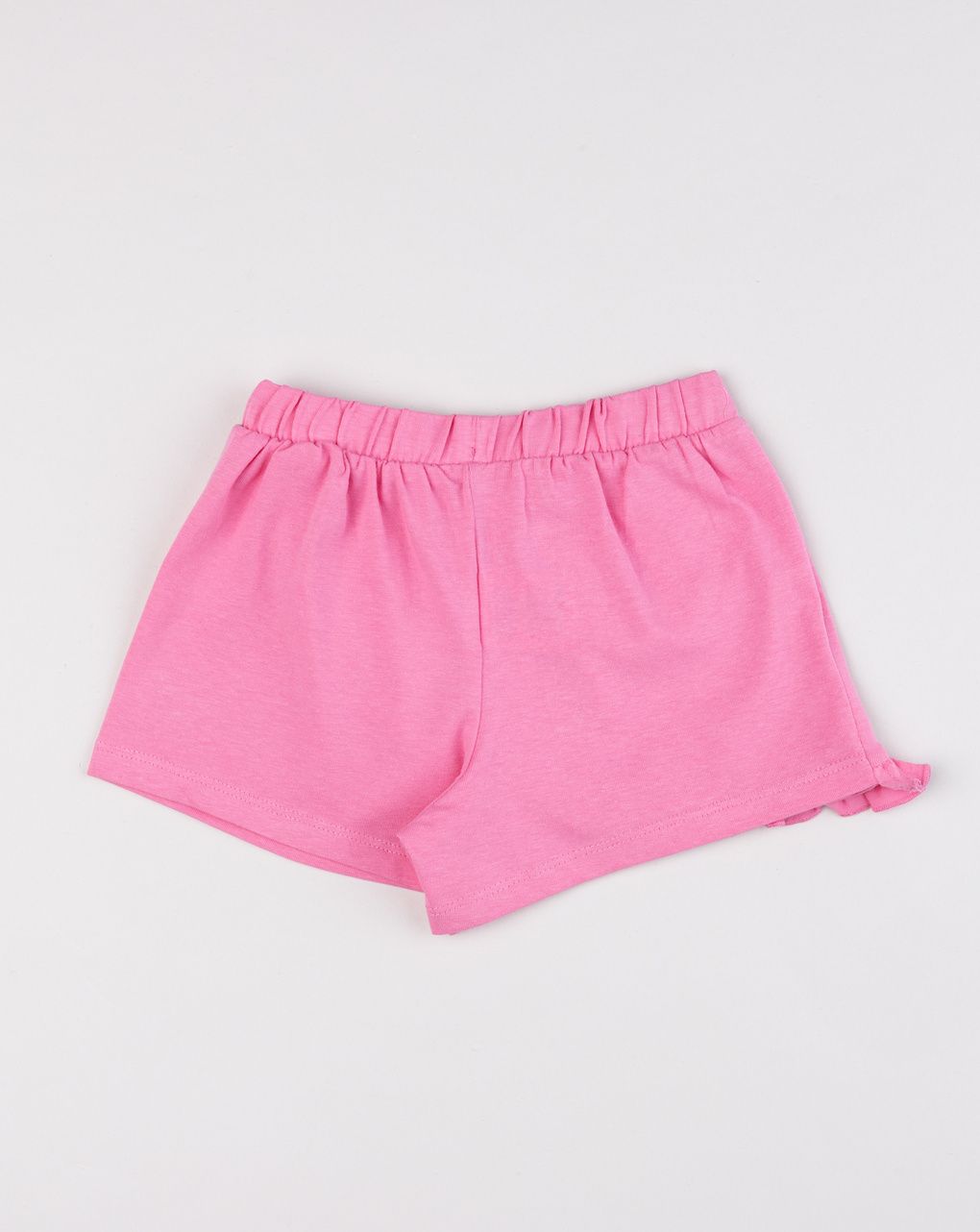 Gonna-pantalone rosa  bimba (skort) con volant