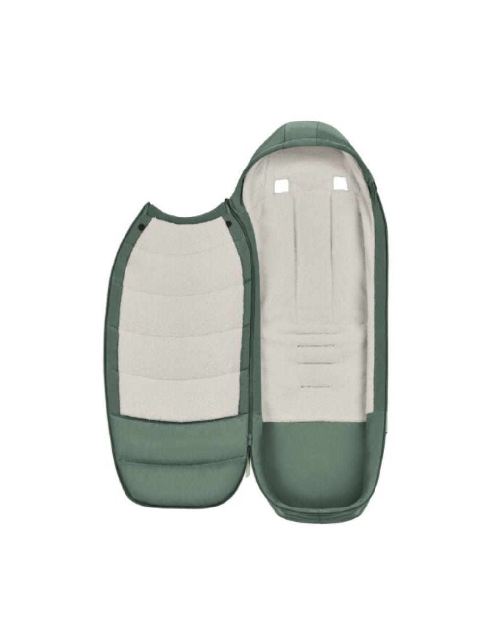 Sacco coprigame platinum footmuff leaf green - cybex platinum