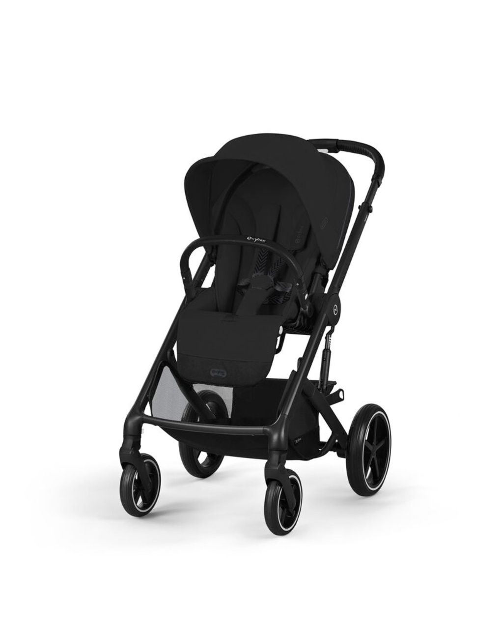 Trio balios s lux blk moon black con navicella cots e seggiolino cloud g3 plus moon black + adatt.