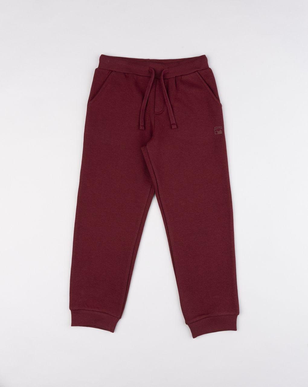 Pantalone bambino bordeaux mini stampa