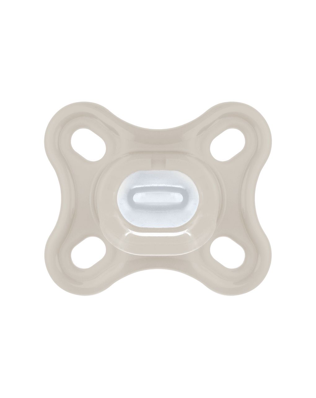 Mam comfort succhietto 0-3 mesi (set da 2), ciuccio mam 0-3 mesi in 100% silicone con design unico, neutro/verde
