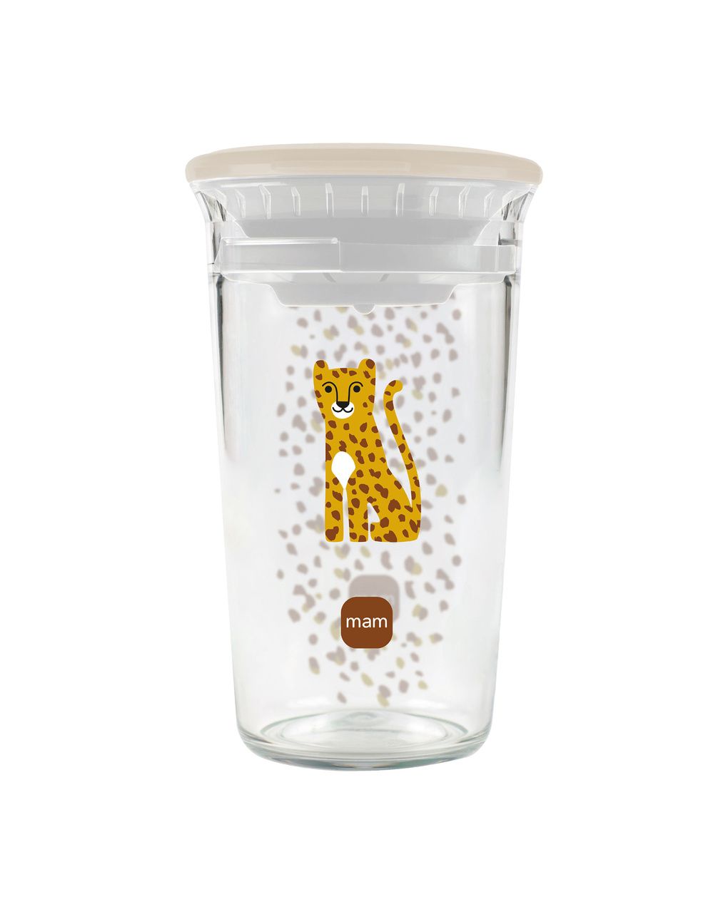 Mam easy to drink cup 360° (290 ml), tazza bambini 8m+ con valvola 360° a prova di perdita, neutro