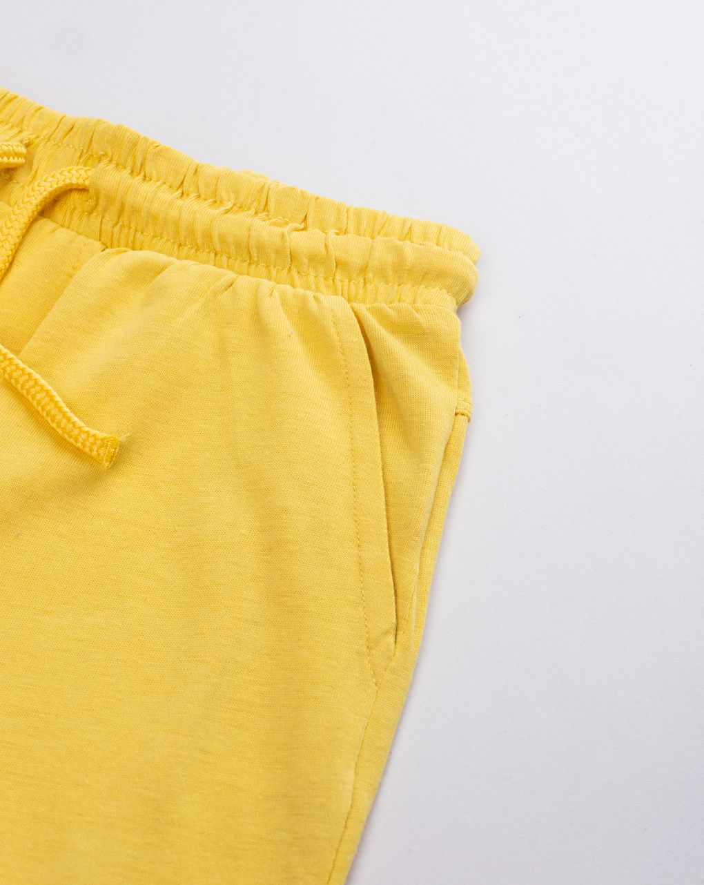 Pantaloncini bambino in jersey giallo