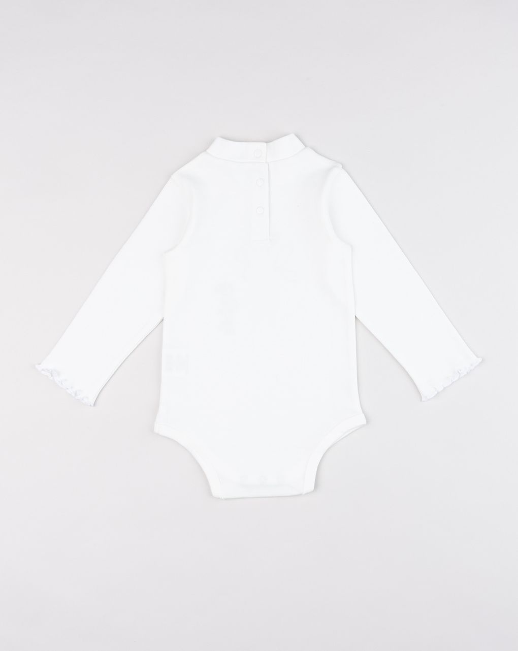 Body collo alto bimba bianco stampato