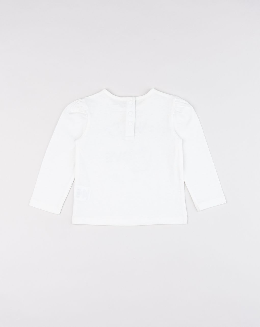 T-shirt a maniche lunghe bianco da bimba "sweet love"