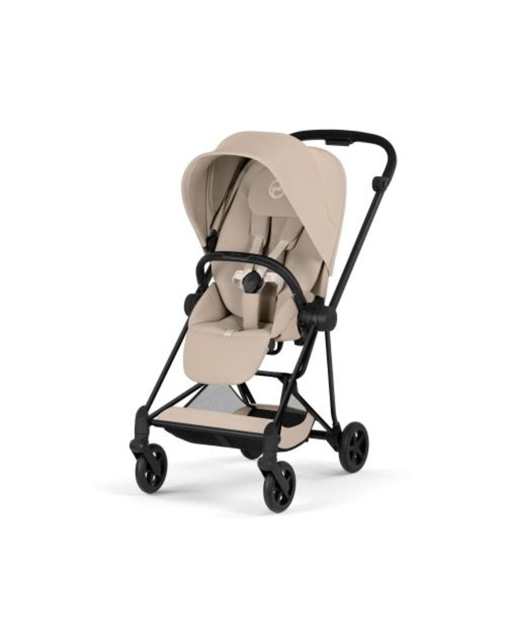 Duo mios comfort matt black incl. lux carry cot fold cozy beige - cybex platinum