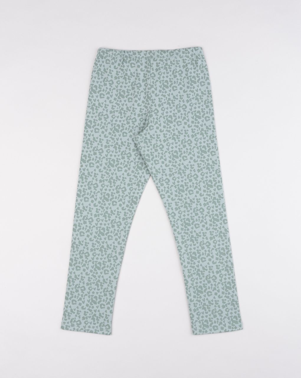 Legging bambina verde maculato