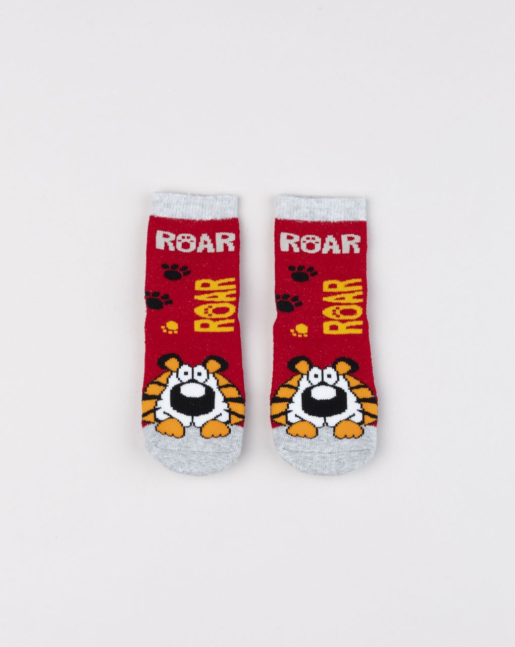 Calzini antiscivolo bimbo "roar" con tigre