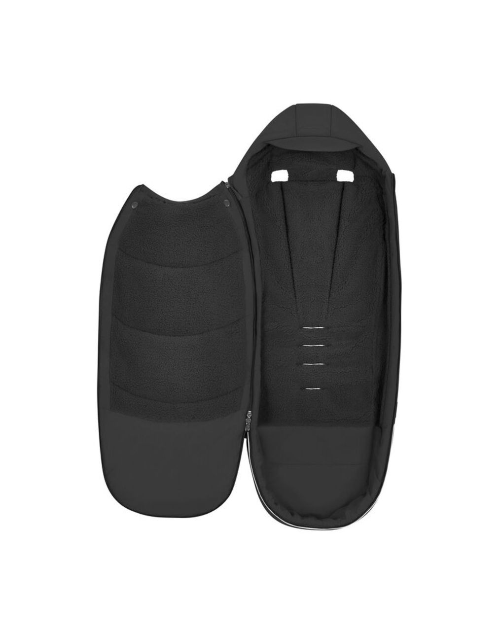Sacco coprigame platinum footmuff sepia black - cybex platinum