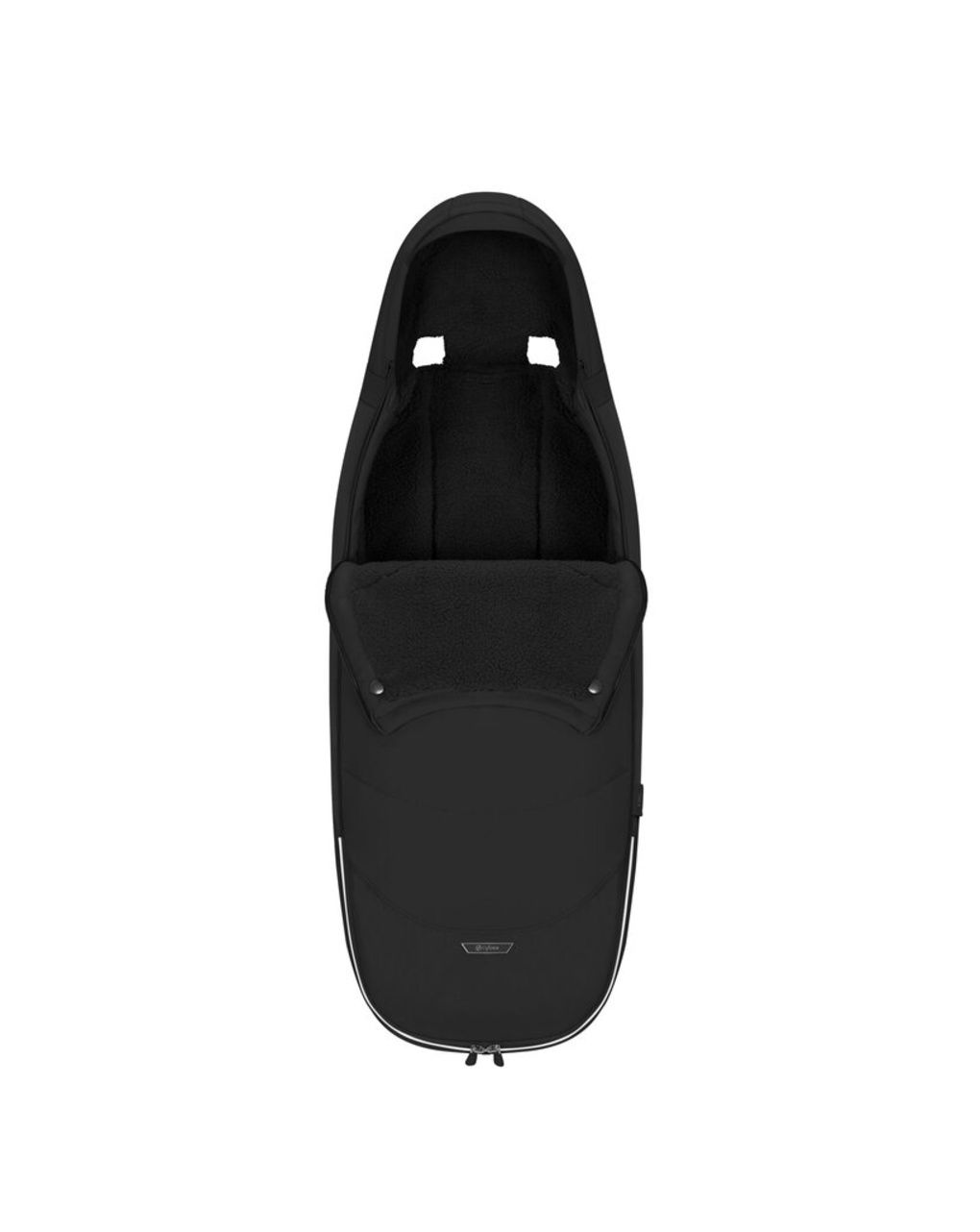 Sacco coprigame platinum footmuff sepia black - cybex platinum