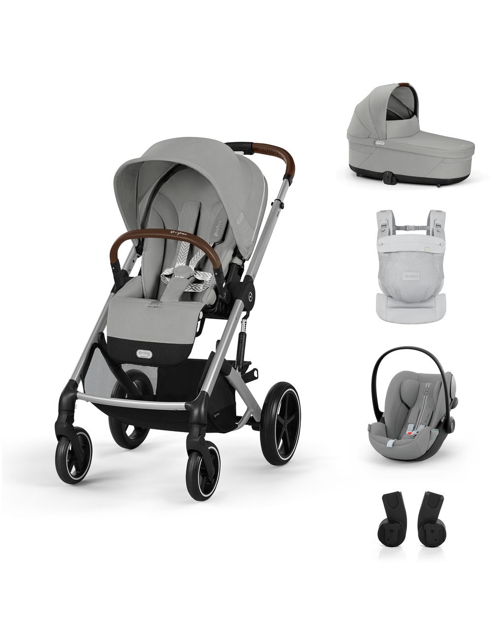 Pack s trio balios s lux stone grey cloud g3 e amya dune grey - cybex