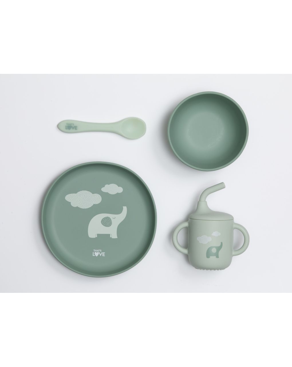 Set pappa in silicone green - that's love