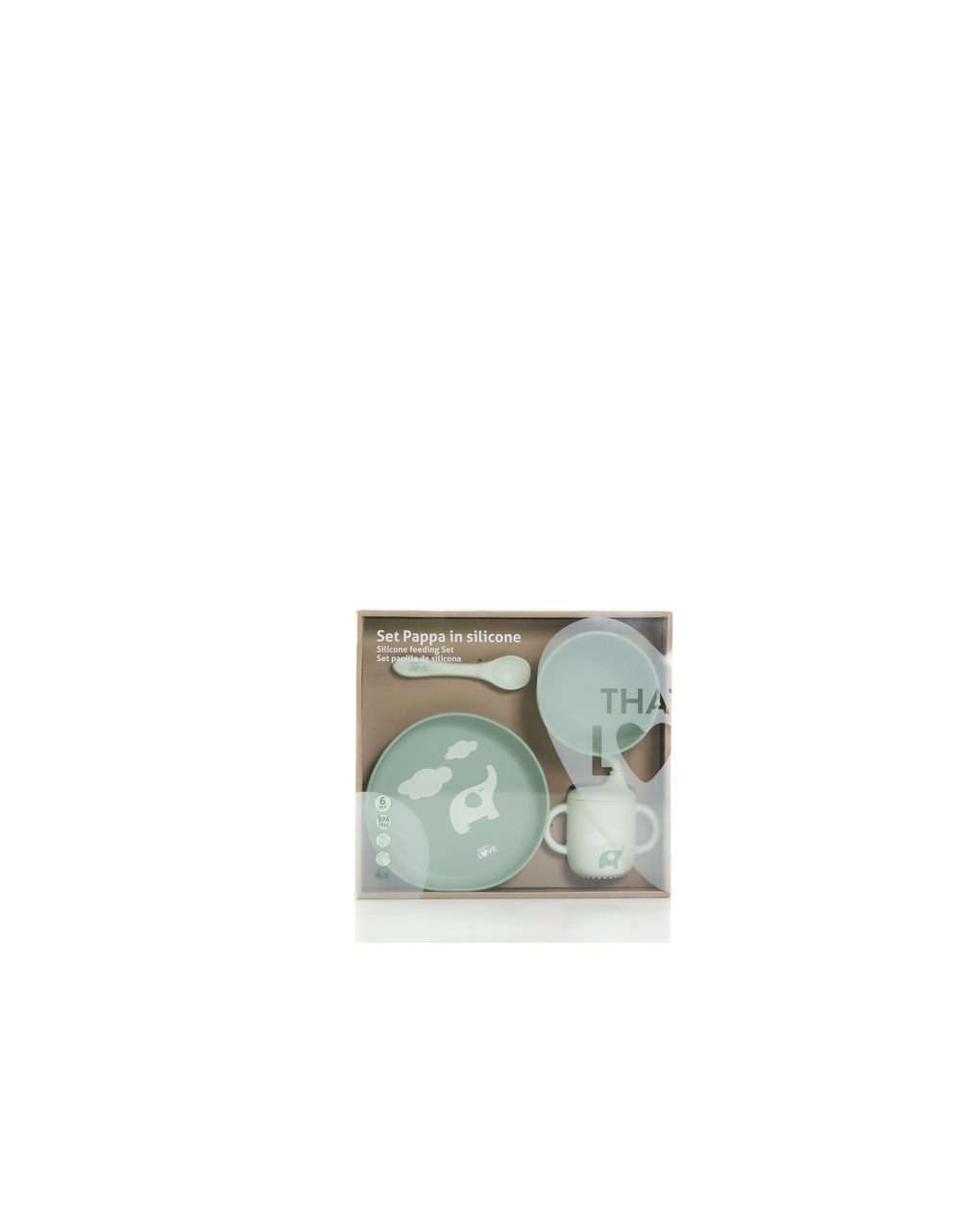 Set pappa in silicone green - that's love