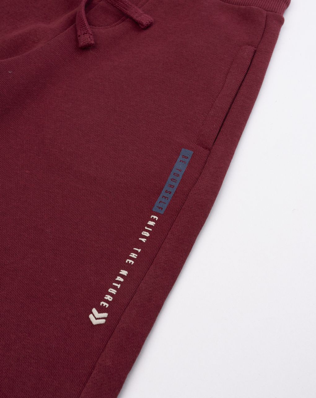 Pantalone felpato bambino bordeaux