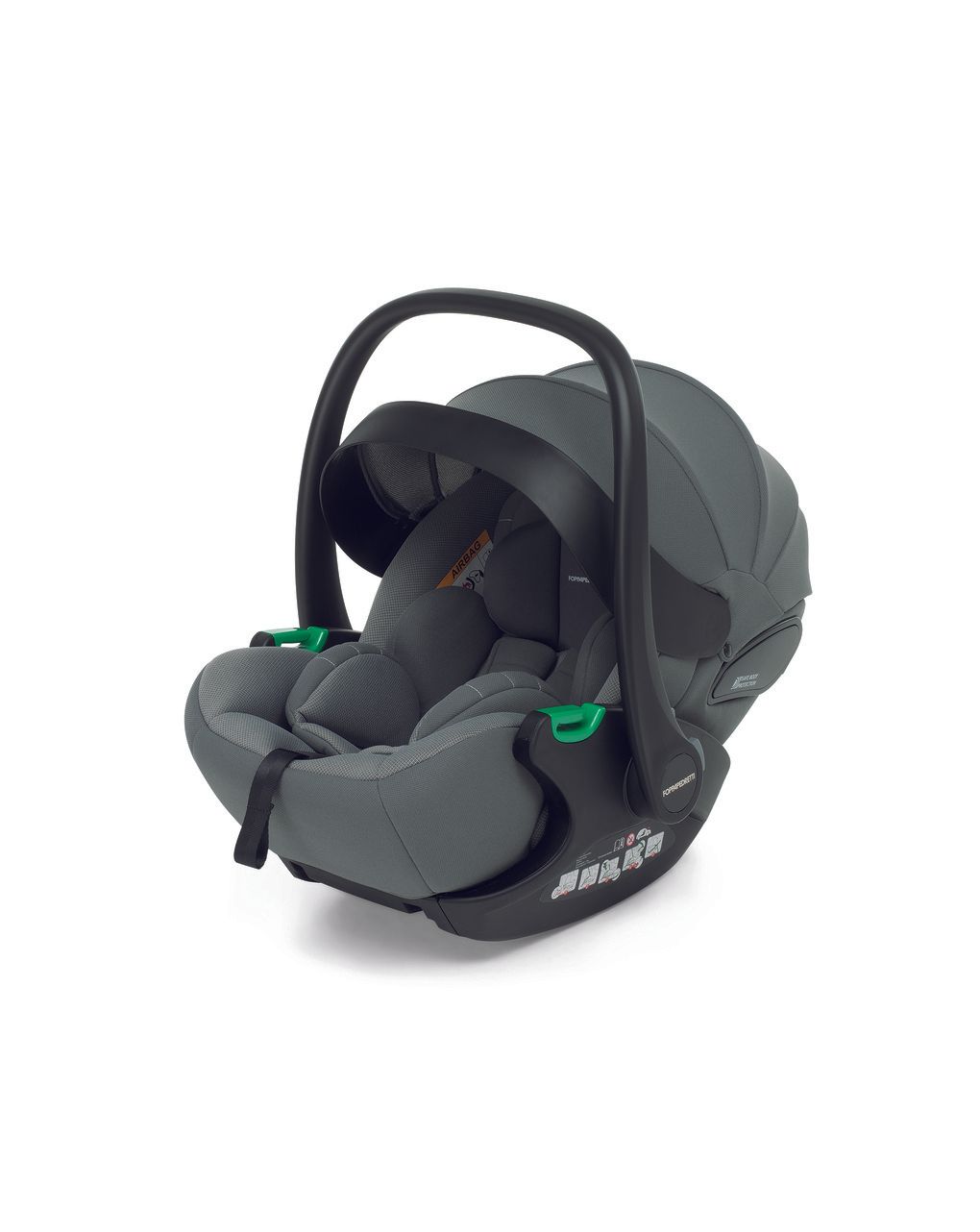 Trio tictoc + seggiolino rek grey + adattatore -  stone - foppapedretti