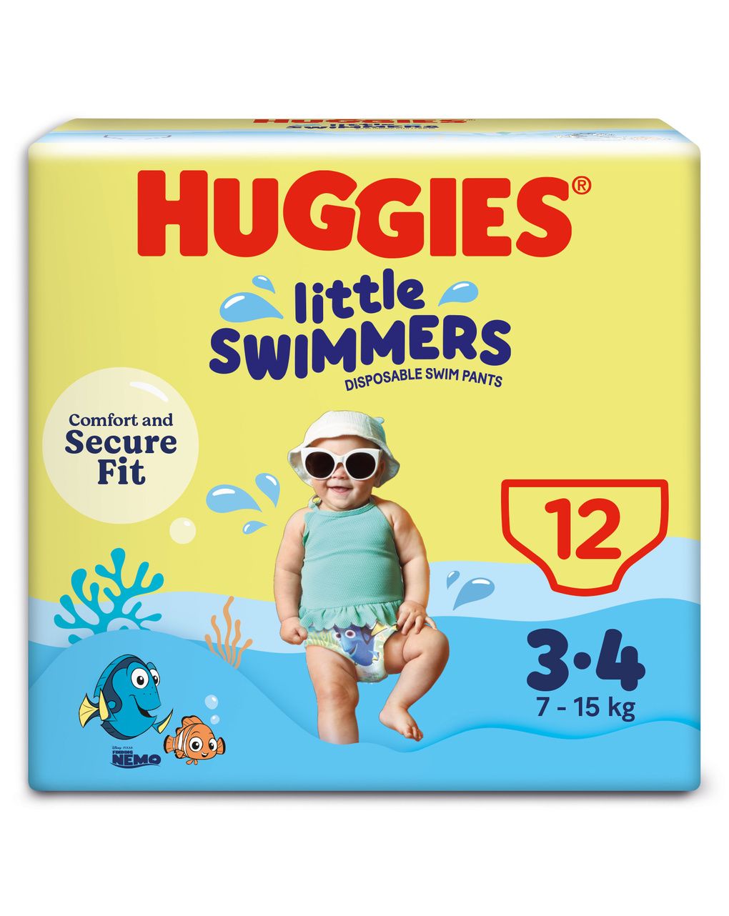 Pannolino-costuminolittle swimmers taglia 3-4 (7-15 kg)  - huggies