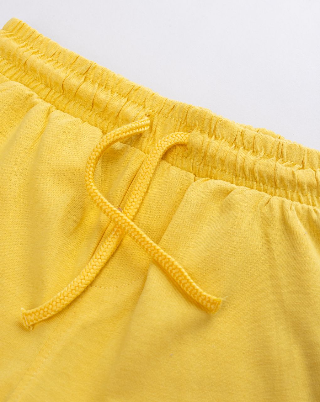 Pantaloncini bambino in jersey giallo