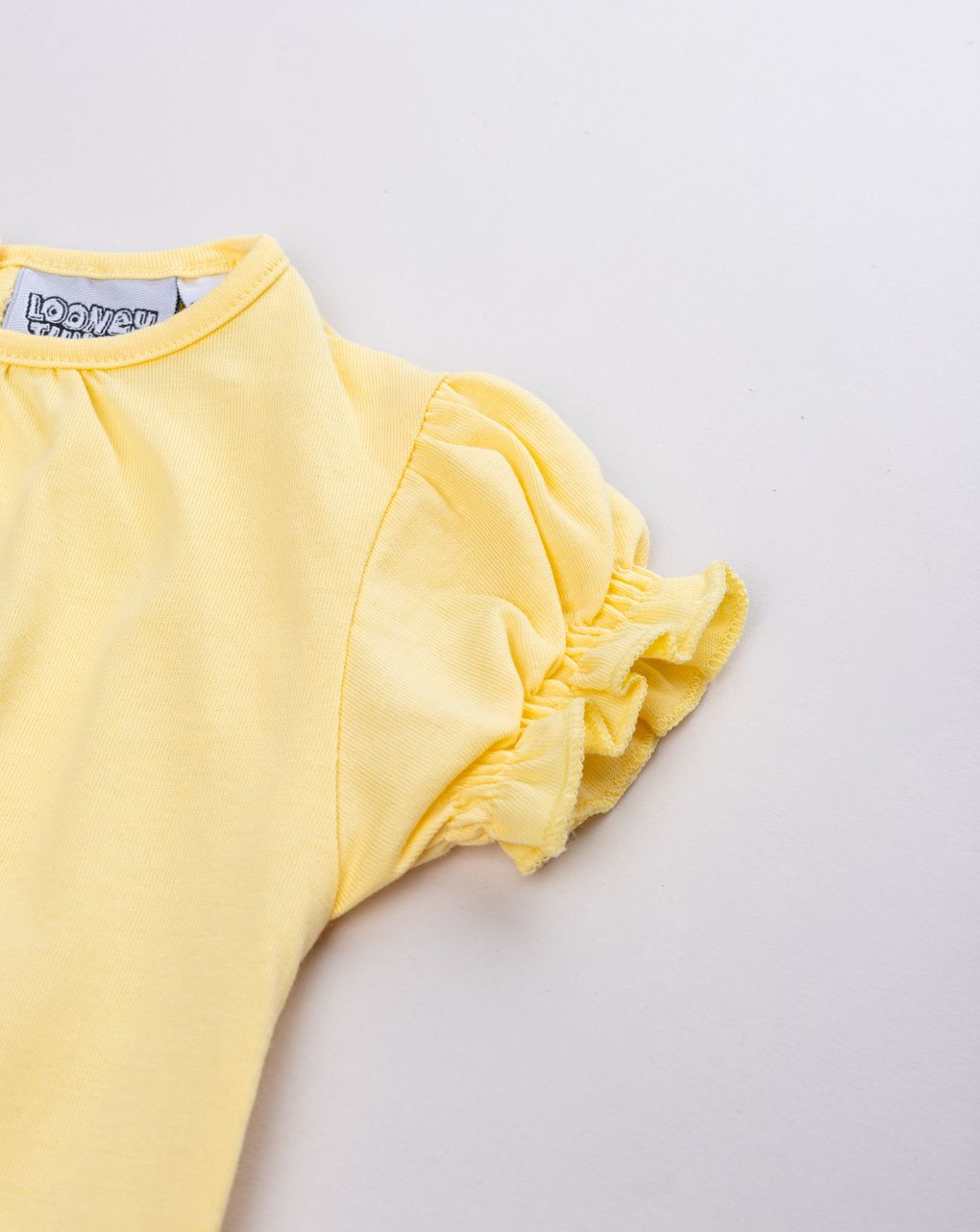 Pagliaccetto bimba tweety "happy" giallo pastello